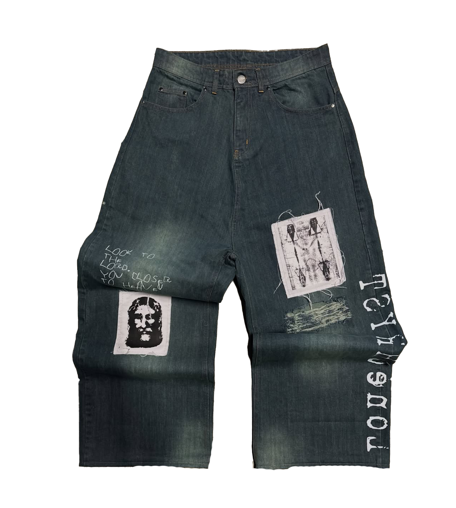 BLUE YESHUA BAGGY DENIMS