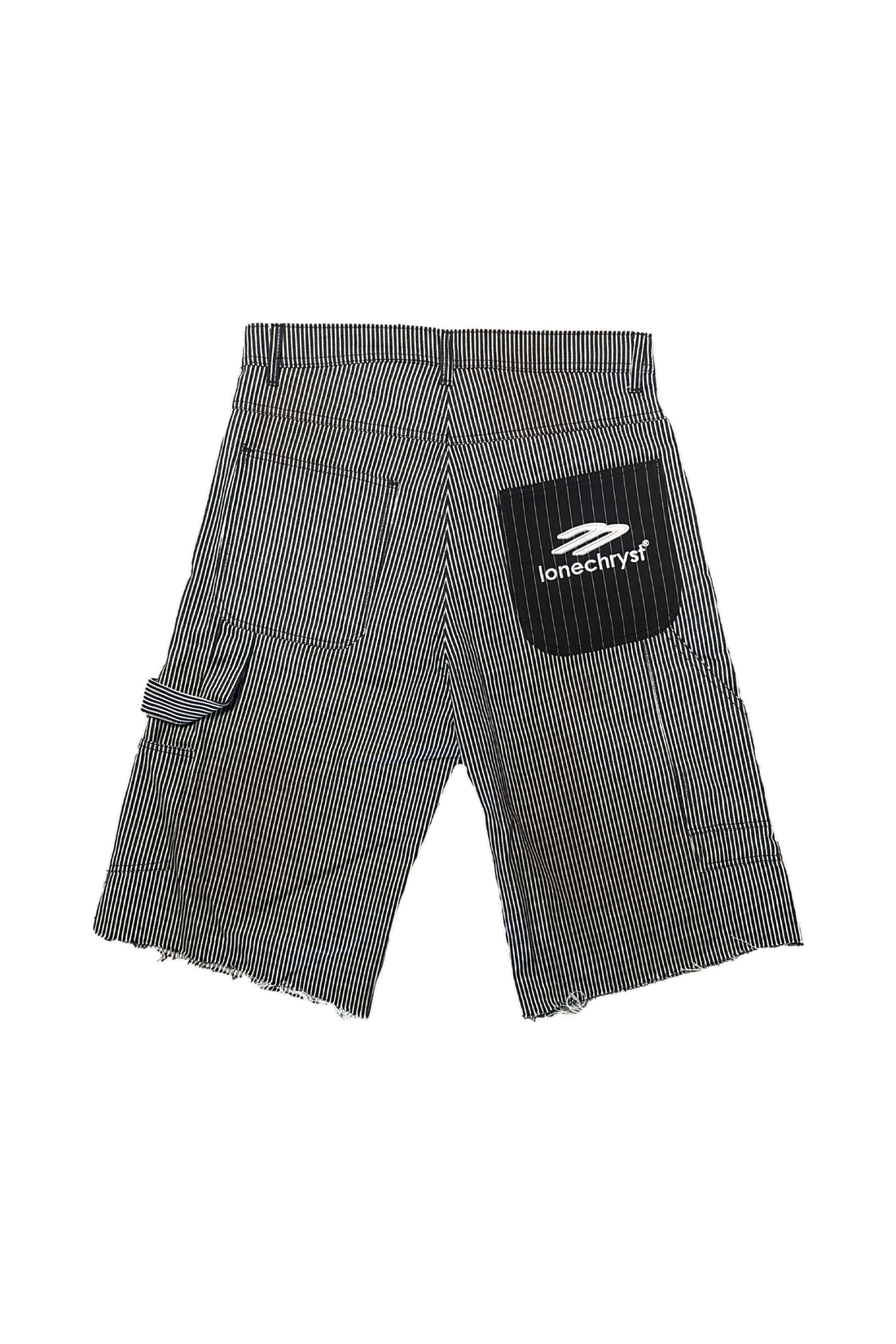 COFFEE STAINED PINSTRIPE JORTS