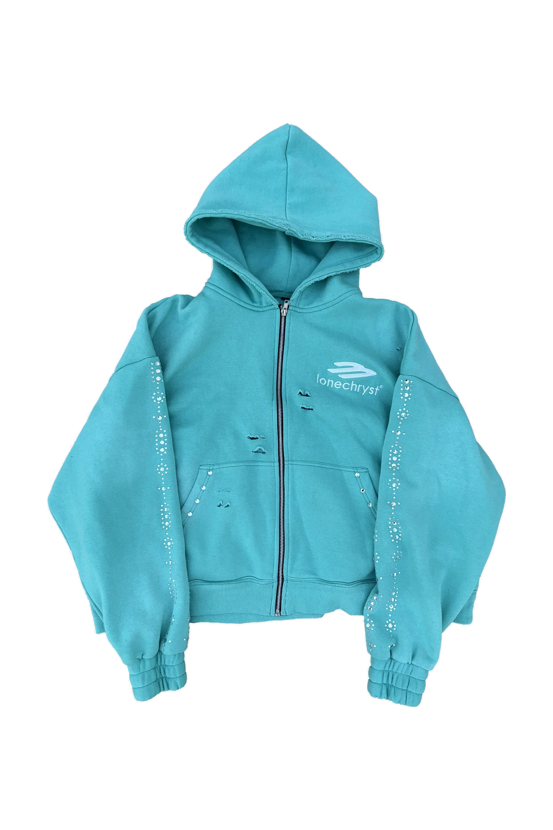 BABY BLUE TRANCE ZIP UP