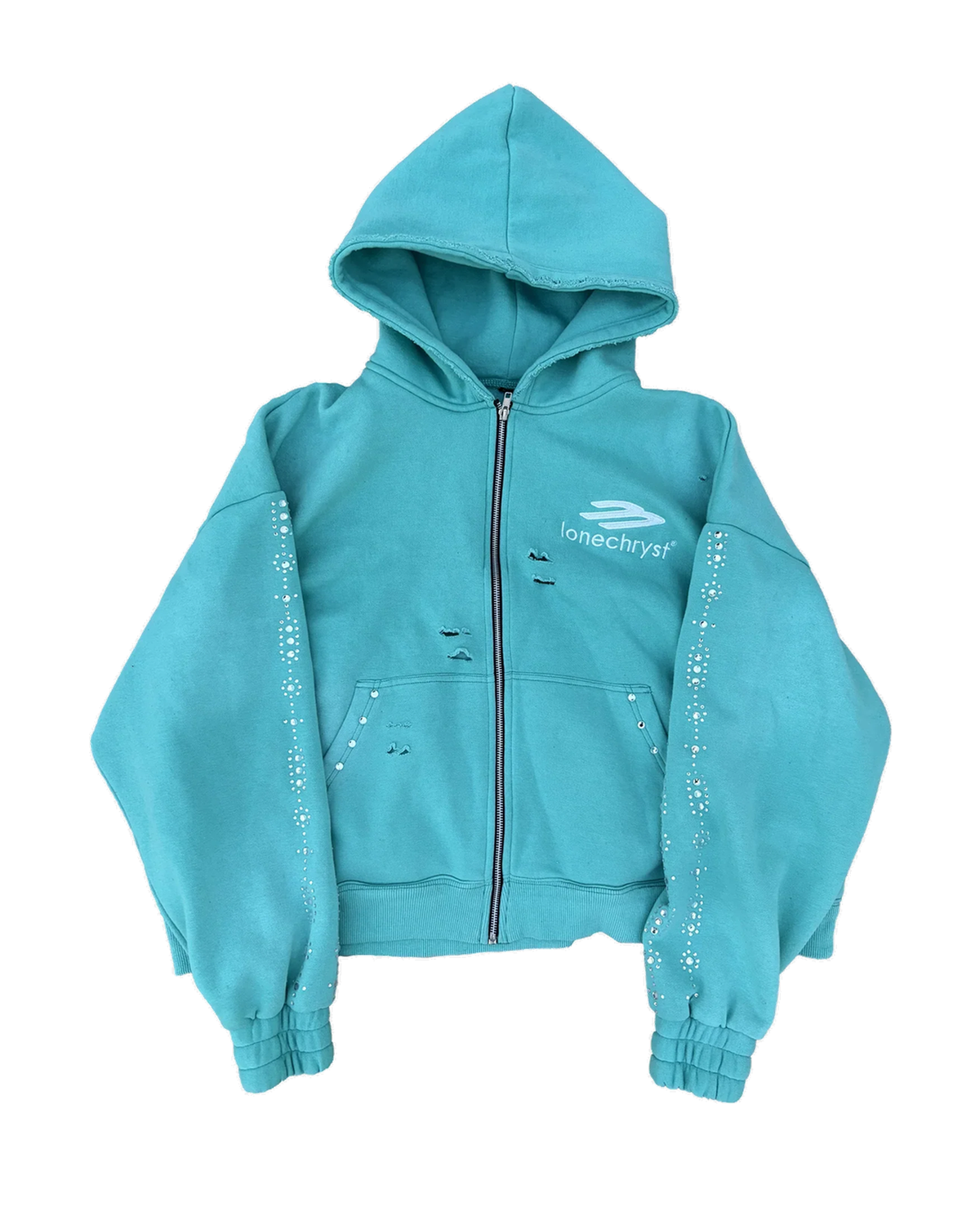 BABY BLUE TRANCE ZIP UP